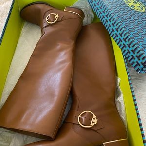 Gently used Tory Burch Sofia riding boot. Size 8